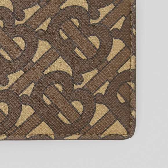 Burberry Monogram Print E-canvas Bifold Wallet - Picture 2 of 3